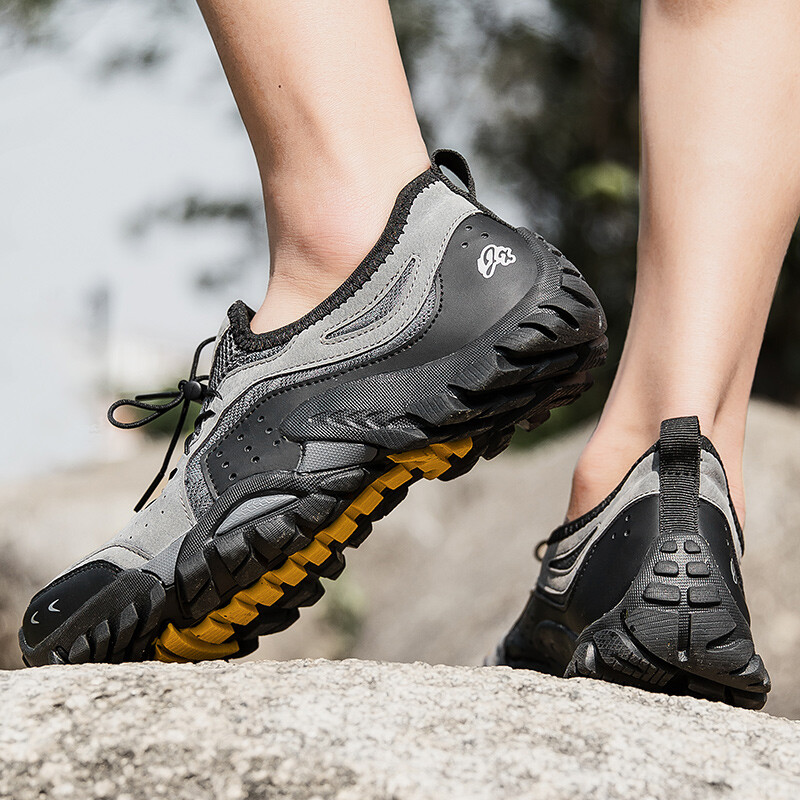 HIKEUP Cipele za planinarenje Ženske vanjske prozračne mrežaste cipele Muške niske cipele za penjanje i pecanje Udobne jednobojne modne cipele za par