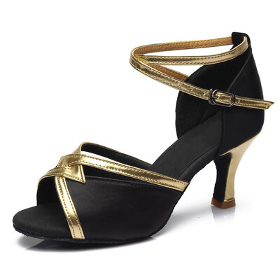 Нови дамски обувки за латино танци за жени Момичета Tango Ballroom Удобни обувки за танци с пилон Мека мода 8 цвята