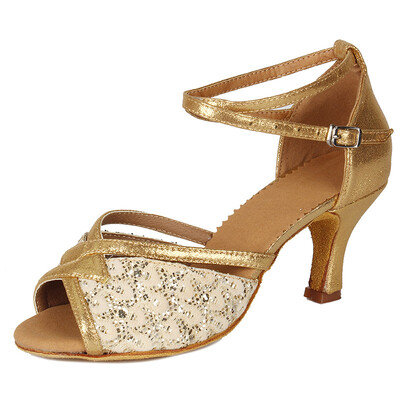 Нови дамски обувки за латино танци за жени Момичета Tango Ballroom Удобни обувки за танци с пилон Мека мода 8 цвята