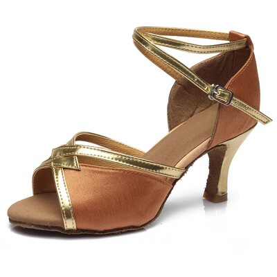 Нови дамски обувки за латино танци за жени Момичета Tango Ballroom Удобни обувки за танци с пилон Мека мода 8 цвята