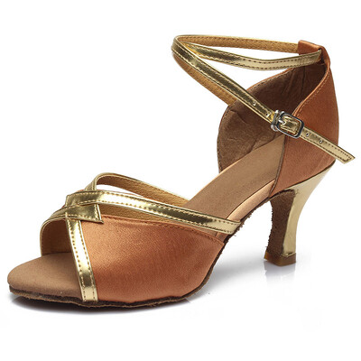 Нови дамски обувки за латино танци за жени Момичета Tango Ballroom Удобни обувки за танци с пилон Мека мода 8 цвята