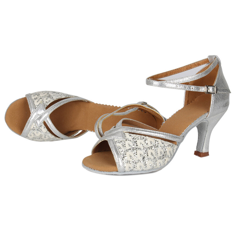 Нови дамски обувки за латино танци за жени Момичета Tango Ballroom Удобни обувки за танци с пилон Мека мода 8 цвята