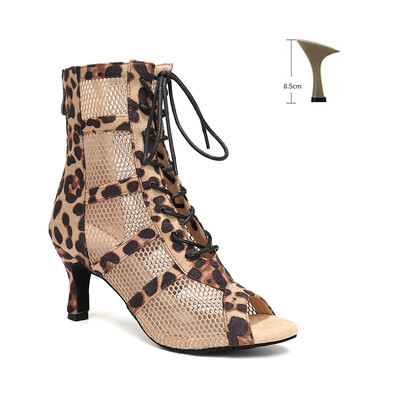 Pantofi de dans latino Femei Fete Pole Doamne Pantofi de dans Tocuri înalte bd Competition Cizme Latine albe Petrecere coloana reglabilă