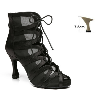 Pantofi de dans latino Femei Fete Pole Doamne Pantofi de dans Tocuri înalte bd Competition Cizme Latine albe Petrecere coloana reglabilă