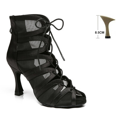 Pantofi de dans latino Femei Fete Pole Doamne Pantofi de dans Tocuri înalte bd Competition Cizme Latine albe Petrecere coloana reglabilă