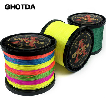 GHOTDA Силна оплетка 8/4 Weaves 1000/500/300/100M PE мултифиламентна въдица Sea Lake River Fishing