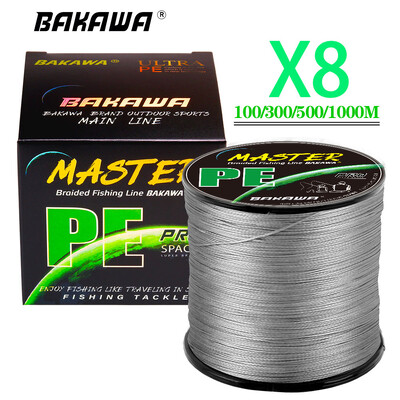 BAKAWA 8 σκέλη Πλεκτά πετονιά πολυνήμα 300M 500M 1000M 100M Carp Japanese Braided Wire Cord Accessories Sea