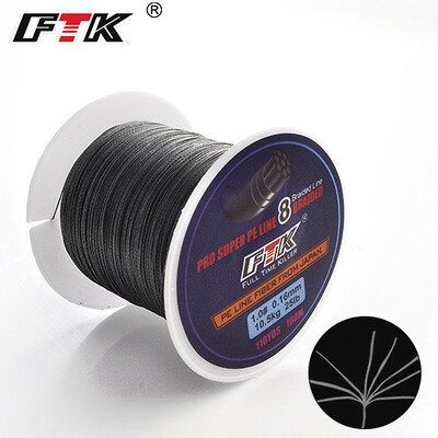 FTK 100M 8 fire PE sârmă împletită Linie de pescuit 110 yarzi Multifilament 0,16 mm-0,40 mm 20LB-90LB Linie de pescuit din fibră Toate pescuitul