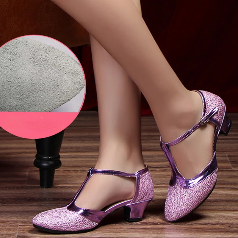 Καλοκαιρινό Νέα Μοντέρνα Γυναικεία Παπούτσια Χορού Κομψά γυναικεία παπούτσια Tango με κλειστά δάχτυλα Standard Waltz Ballroom Dancing Heel Εσωτερική σουέτ σόλα