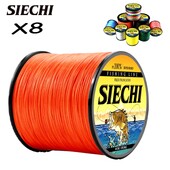 SIECHI X8 Linie de momeală împletită Linie de pescuit Pesca Crap Multifilament Fly Wire Japoneză Pe Linie Apă sărată 1000M 500M 300M 9.1-40kg