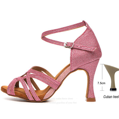 JuseDanc Cipele za jazz ples Ženske plesne cipele za salsu Vjenčane cipele Visoke pete Cipele za tango ples Roza crna