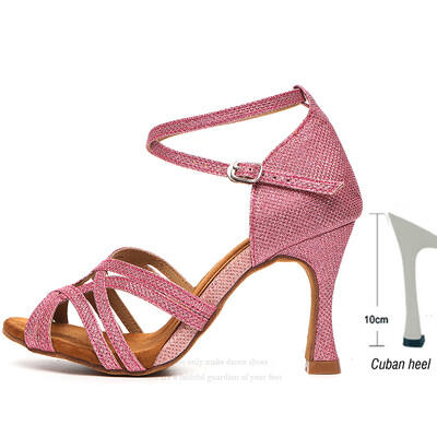 JuseDanc Cipele za jazz ples Ženske plesne cipele za salsu Vjenčane cipele Visoke pete Cipele za tango ples Roza crna