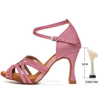 JuseDanc Cipele za jazz ples Ženske plesne cipele za salsu Vjenčane cipele Visoke pete Cipele za tango ples Roza crna