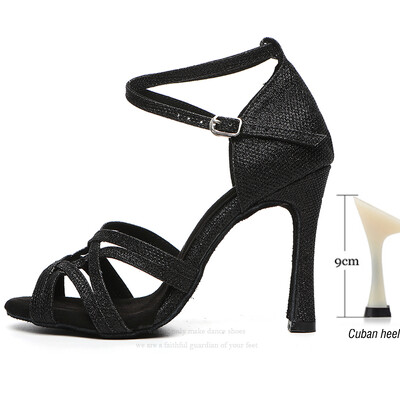 JuseDanc Cipele za jazz ples Ženske plesne cipele za salsu Vjenčane cipele Visoke pete Cipele za tango ples Roza crna