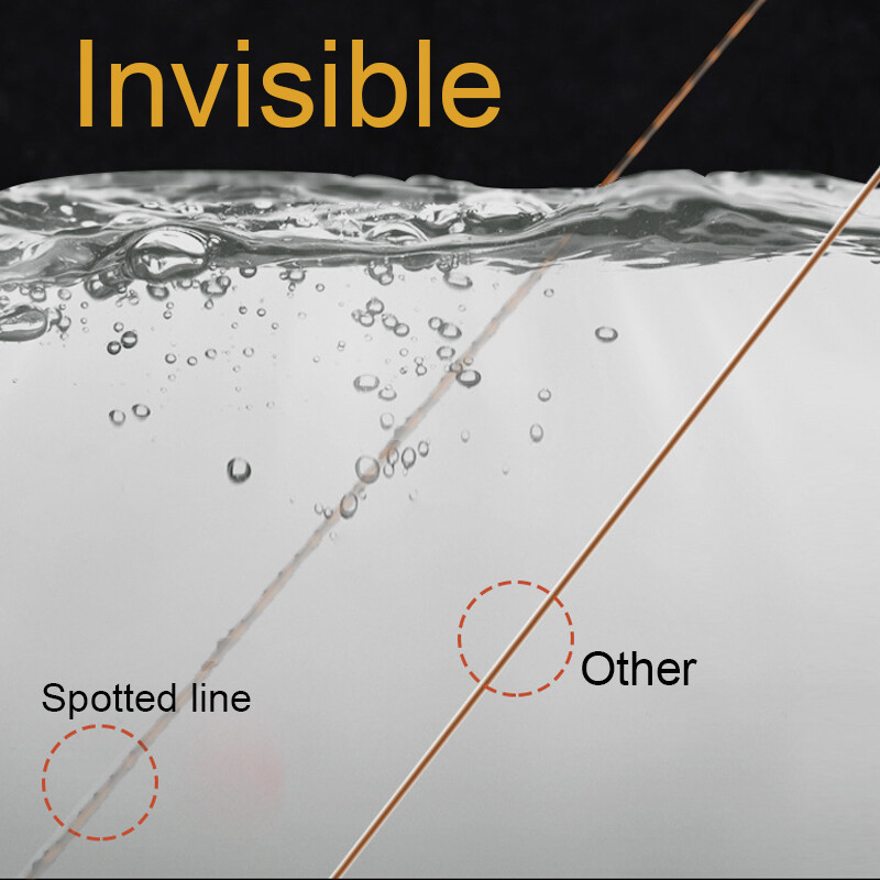 500m zlatno/zeleno/plavo pjegavi ribolovni konac Bionic nevidljivi monofilamentni najlonski pjegavi konac obložen fluorougljikom Konac za ribolov šarana