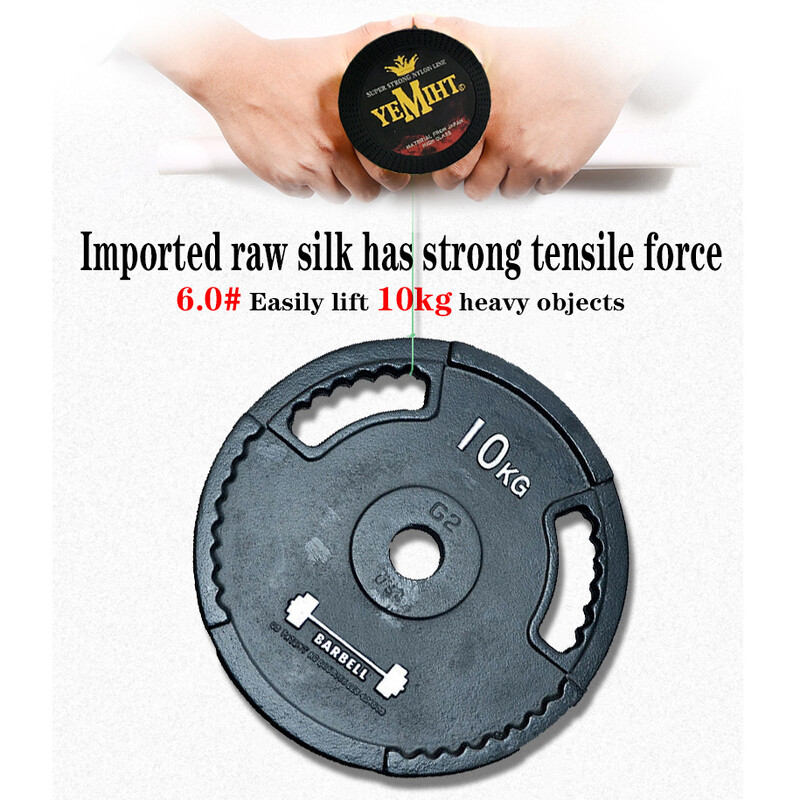 GHOTDA 1000M найлонова въдица Издръжлива монофилна въдица за морски риболов 0,8 до 8,0 Аксесоари за риболов на шаран