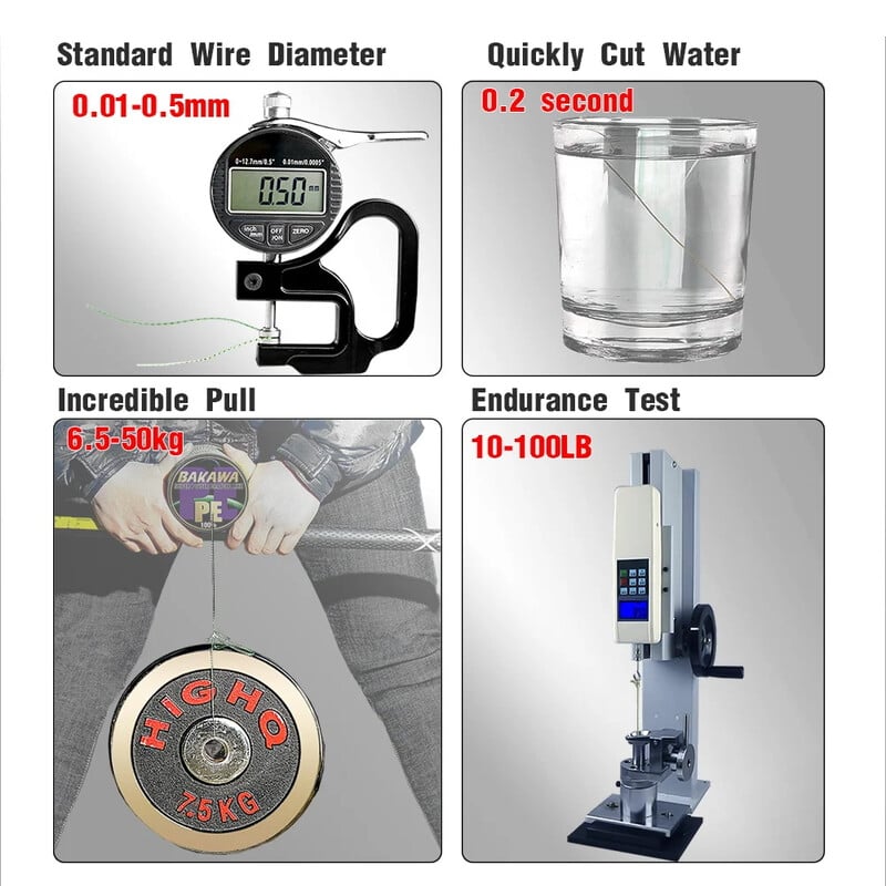 Bakawa x4 Strand punutud õngenöör 300M 500M 1000M Jaapani mitmekiuline Pe-traat soolase vee vastupidava kootud niidiotsa jaoks
