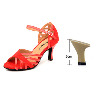 Ladingwu Pantofi de dans latino pentru femei din piele intoarsa si PU, mov nou, pentru petrecere, salsa, pantofi de dans cu toc cuba, 9 cm, pantofi de dans