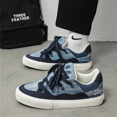 Muške platnene nove jesenske cipele Korejske modne cipele za daske Svestrane studentske cipele Dječje Ins casual modne cipele