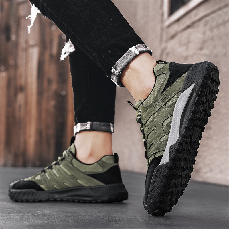 Ofertă caldă Pantofi de drumeție ieftini pentru bărbați, pantofi de mers moale, respirabili, pantofi anti-alunecare pentru exterior pentru bărbați, pantofi de trekking pentru bărbați