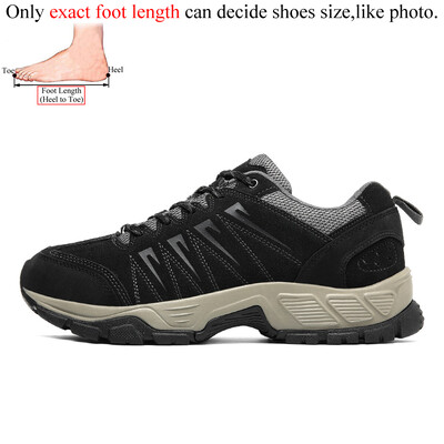 Αντιολισθητικά παπούτσια πεζοπορίας εξωτερικού χώρου Ανδρικά αθλητικά παπούτσια βουνού Παπούτσια πεζοπορίας Tracking Πεζοπορία Πεζοπορία Μαύρο Plus Μεγάλο μέγεθος 46 47 Dropshipping