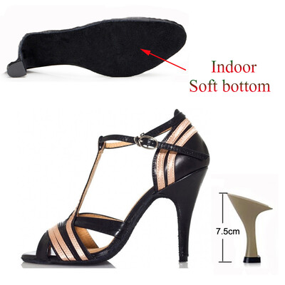 Pantofi de dans latino de vară pentru dama, salsa, tango, petrecere de bal, tocuri, negru, albastru, satin, sandale pentru fete, toc 10 cm