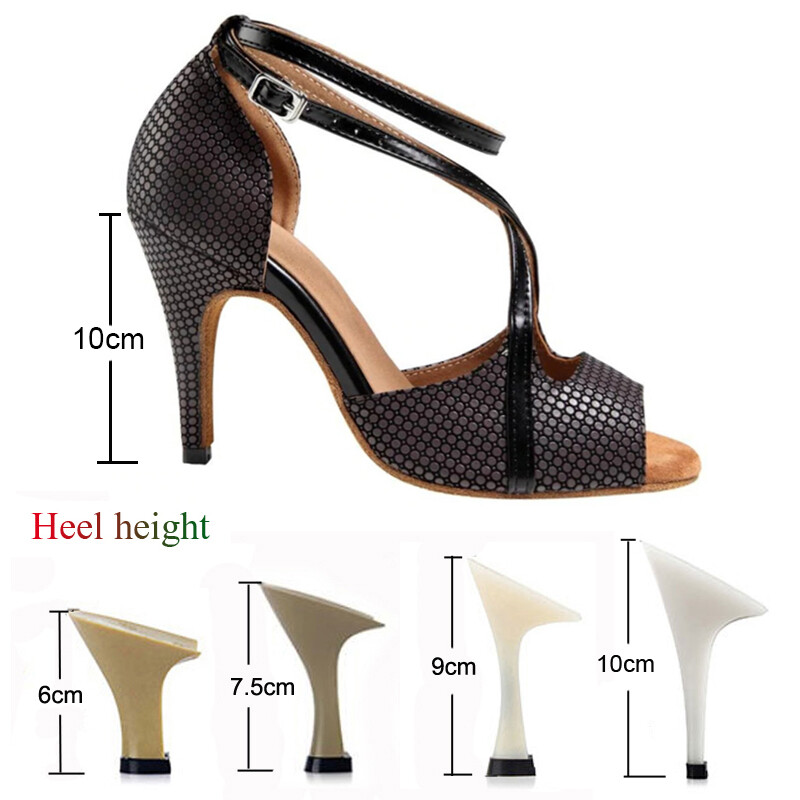 Pantofi de dans latino pentru femei, salsa, tango, petrecere, pantofi cu toc înalt, pentru femei, sandale negre de vară, pantofi de dans