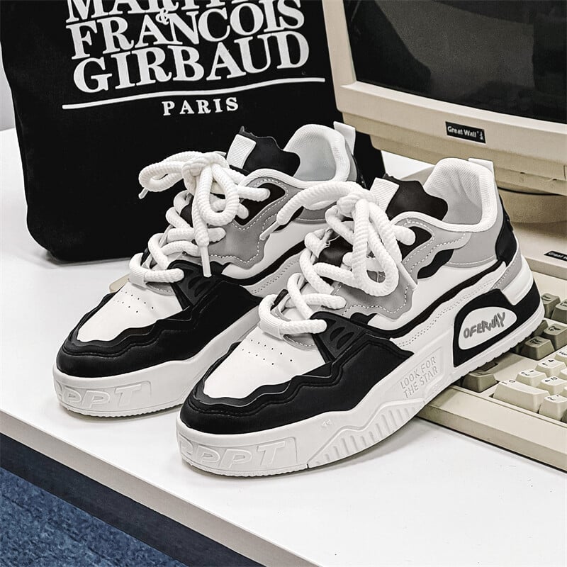 Pantofi casual pentru bărbați, cu talpă groasă, patru anotimpuri, în aer liber, coreeană, cu talpă moale, pantofi confortabili de mers, modă, tineret, la modă, pantofi de bord