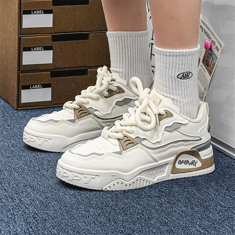 Pantofi casual pentru bărbați, cu talpă groasă, patru anotimpuri, în aer liber, coreeană, cu talpă moale, pantofi confortabili de mers, modă, tineret, la modă, pantofi de bord