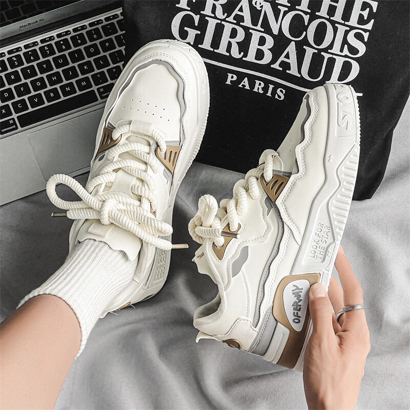 Pantofi casual pentru bărbați, cu talpă groasă, patru anotimpuri, în aer liber, coreeană, cu talpă moale, pantofi confortabili de mers, modă, tineret, la modă, pantofi de bord