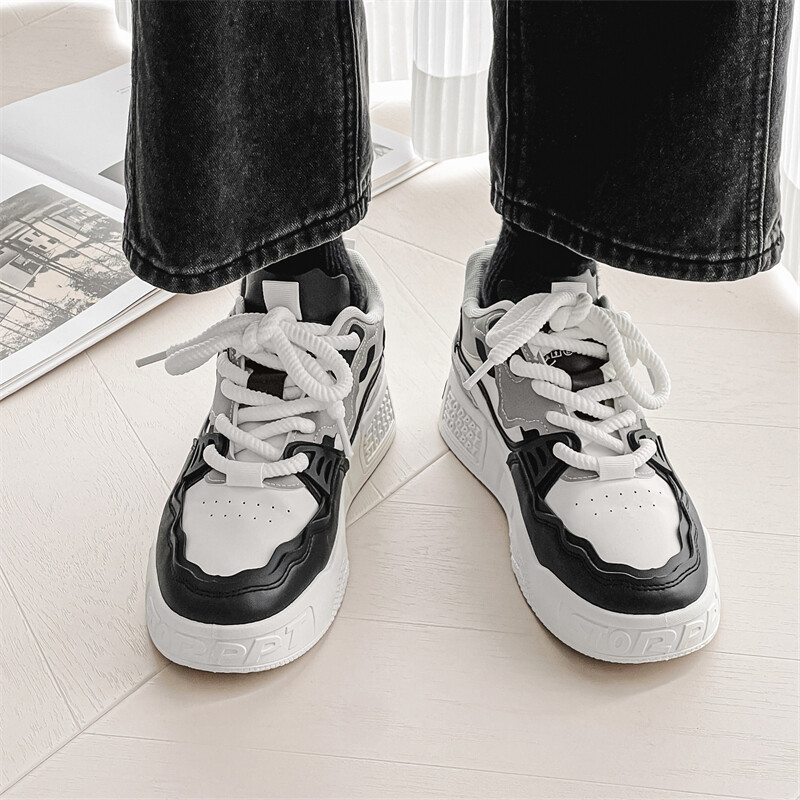 Pantofi casual pentru bărbați, cu talpă groasă, patru anotimpuri, în aer liber, coreeană, cu talpă moale, pantofi confortabili de mers, modă, tineret, la modă, pantofi de bord