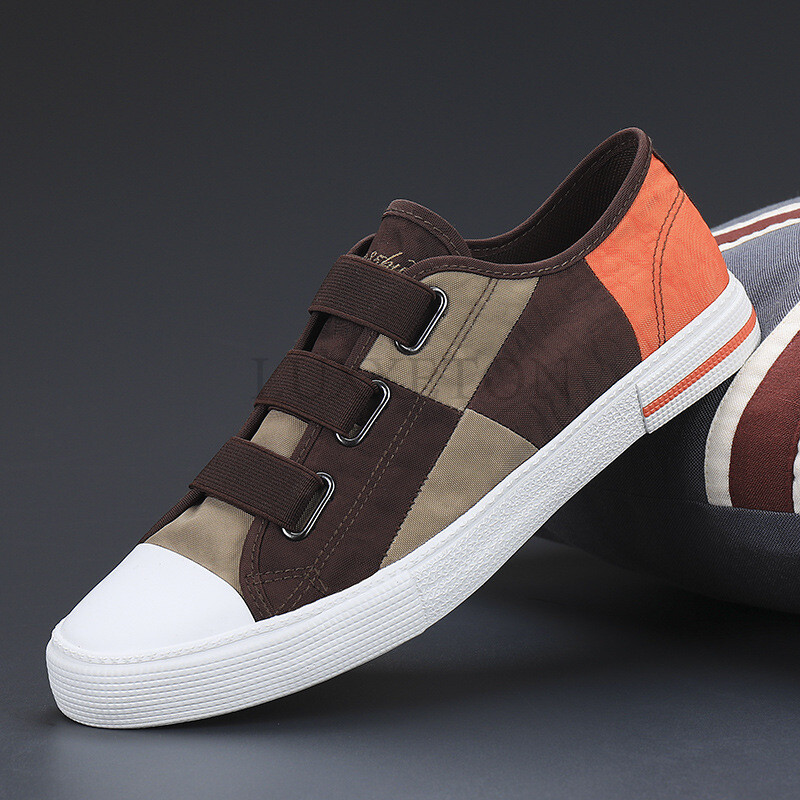 Muške vulkanizirane cipele Proljetno novo prozračno nisko izrezano u korejskom stilu Svestrane platnene cipele na vezanje Ležerne vulkanizirane cipele za muškarce