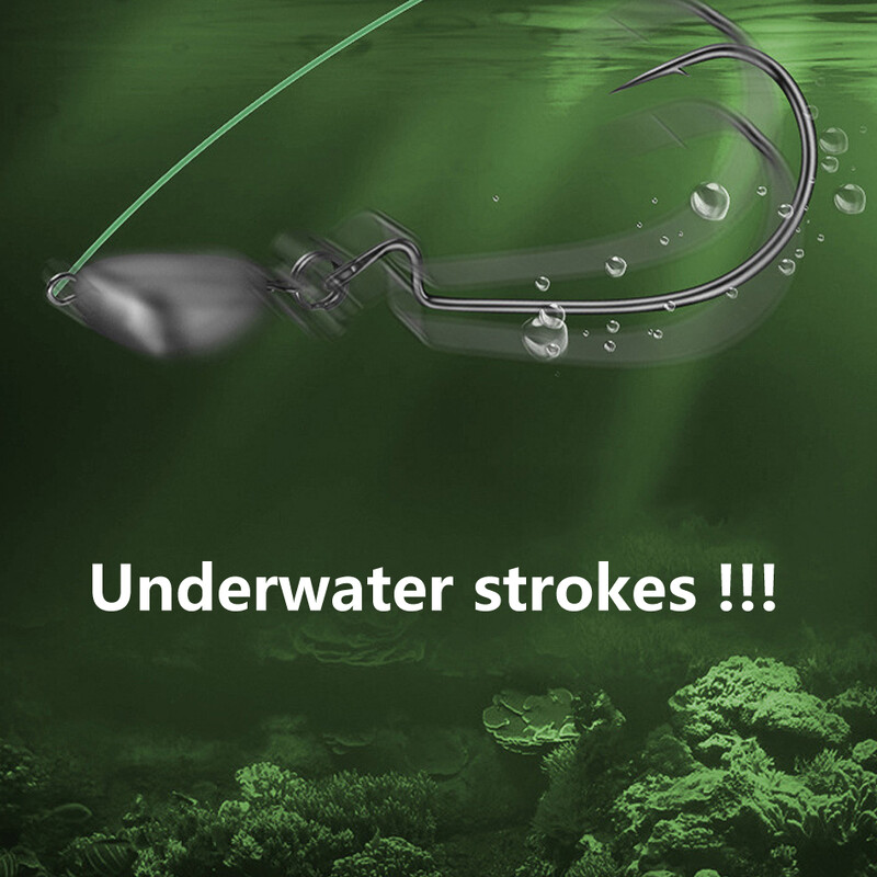 5tk 3,5-14g ripppea konks rippumisvastane põhjakiikuga tugevdatud vända konks lant texas kalastusgrupi bassi kalakonksud