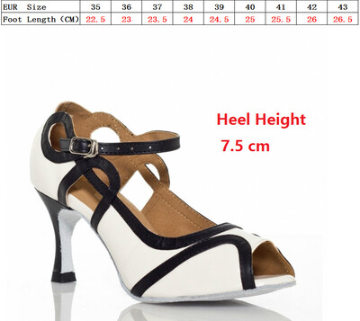 Δημοφιλή γυναικεία λευκά μωβ Standard παπούτσια χορού ψηλοτάκουνα καλοκαιρινά σανδάλια Γυναικεία παπούτσια χορού Salsa Tango Latin