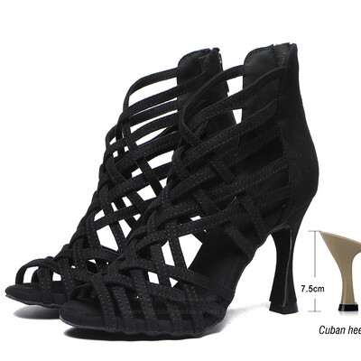 Naiste tantsukingad kõrged kontsad ladina tantsujalatsid Tüdrukute tangosaapad peosandaalid 9 cm tantsusaapad Trend 2023 JuseDanc