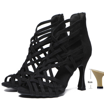 Naiste tantsukingad kõrged kontsad ladina tantsujalatsid Tüdrukute tangosaapad peosandaalid 9 cm tantsusaapad Trend 2023 JuseDanc