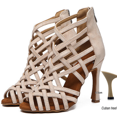 Naiste tantsukingad kõrged kontsad ladina tantsujalatsid Tüdrukute tangosaapad peosandaalid 9 cm tantsusaapad Trend 2023 JuseDanc