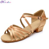 Παιδικά λάτιν χορευτικά παπούτσια για κορίτσια Γυναικεία τανγκό χορευτικά παπούτσια χορού Χονδρικό παπούτσι χορού για κορίτσια Παιδικά σανδάλια Salsa με χαμηλό τακούνι