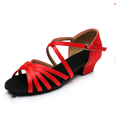 Παιδικά λάτιν χορευτικά παπούτσια για κορίτσια Γυναικεία τανγκό χορευτικά παπούτσια χορού Χονδρικό παπούτσι χορού για κορίτσια Παιδικά σανδάλια Salsa με χαμηλό τακούνι