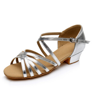 Παιδικά λάτιν χορευτικά παπούτσια για κορίτσια Γυναικεία τανγκό χορευτικά παπούτσια χορού Χονδρικό παπούτσι χορού για κορίτσια Παιδικά σανδάλια Salsa με χαμηλό τακούνι