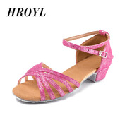 Pantofi de dans de înaltă calitate, nou sosire, en-gros, fete, copii/copii/copii, sală de bal, tango, salsa, pantofi de dans latino, pantofi cu toc mic