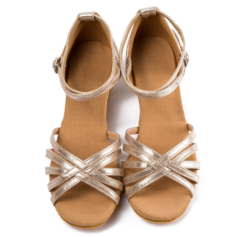 Pantofi de dans de înaltă calitate, nou sosire, en-gros, fete, copii/copii/copii, sală de bal, tango, salsa, pantofi de dans latino, pantofi cu toc mic