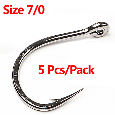 Mustad 10827NP-BN 3X Strong #1-12/0 Jigging Lure Livebait Hooks Sea Tuna Barbed Jig Hook για θαλασσινό νερό Μεγάλο παιχνίδι συρτή Ψάρεμα