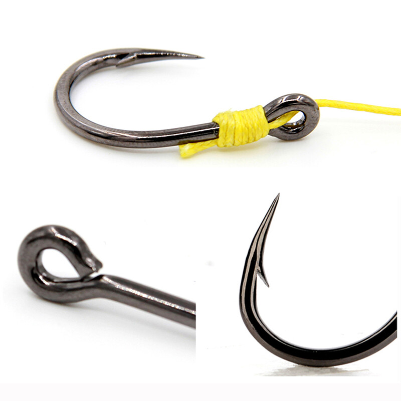 Mustad 10827NP-BN 3X Strong #1-12/0 Jigging Lure Livebait Hooks Sea Tuna Barbed Jig Hook για θαλασσινό νερό Μεγάλο παιχνίδι συρτή Ψάρεμα