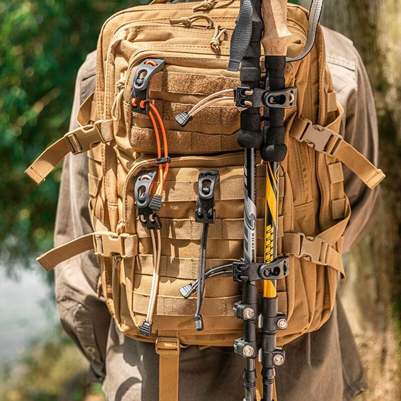 Väliseljakoti laienduspandlaga ronimiskott Laienduspandlaga seljakotti siduv paks elastne köieklamber, reguleeritav matkamiseks