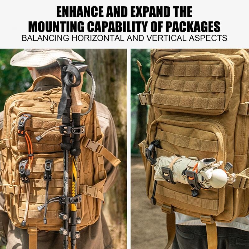 Väliseljakoti laienduspandlaga ronimiskott Laienduspandlaga seljakotti siduv paks elastne köieklamber, reguleeritav matkamiseks