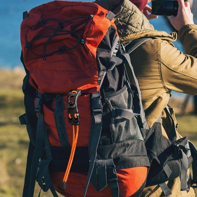 Väliseljakoti laienduspandlaga ronimiskott Laienduspandlaga seljakotti siduv paks elastne köieklamber, reguleeritav matkamiseks