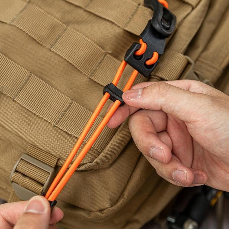 Väliseljakoti laienduspandlaga ronimiskott Laienduspandlaga seljakotti siduv paks elastne köieklamber, reguleeritav matkamiseks