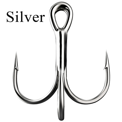 15 kom/kutija 3 boje visoke udice veličina 1#-14# okrugle savijene visoke čelične udice od slane vode čvrste trostruke udice