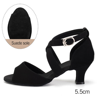 2023 HROYL Ladina tantsujalatsid naiste/naiste ladina tantsujalatsid naistele/tüdrukutele Professionaalsed Tango Rumba Salsa seemisnahast/kummist tald